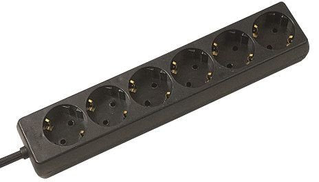EAN 4016514038640 - Secomp SELLY power strip base múltiple 1,5 m 6 salidas AC Interior Negro imagen 1