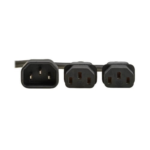 EAN 37332280985 - Eaton P004-02M-2C13EU cable de transmisión Negro 2 m IEC C14 IEC C13 imagen 3