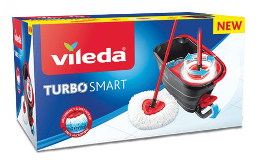 EAN 4023103208476 - Vileda Turbo Smart mopa, fregona y cubo Tanque individual Negro, Rojo imagen 2
