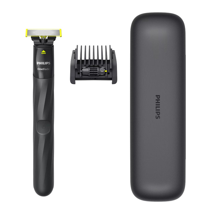 EAN 8720689034470 - Philips Norelco OneBlade QP1424/65 afeitadora Máquina de afeitar de láminas Carbón vegetal imagen 1