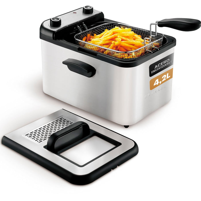 EAN 8426156016894 - Grunkel MAXIFRYPRO freidora Sencillo 4,2 L Independiente 3000 W Acero inoxidable imagen 1