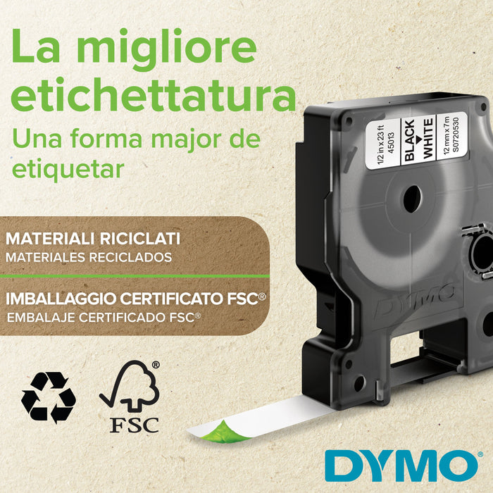 EAN 5411313452137 - DYMO D1 Standard - Black on White - 19mm cinta para impresora de etiquetas Negro sobre blanco imagen 5