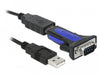 EAN 4043619662807 - DeLOCK 66280 cable de serie Negro 0,8 m USB tipo A DB-9 imagen 1