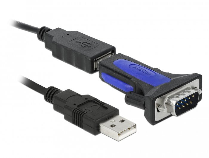 EAN 4043619662807 - DeLOCK 66280 cable de serie Negro 0,8 m USB tipo A DB-9 imagen 1