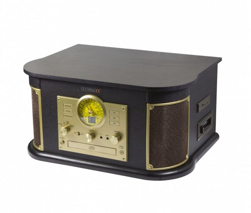 EAN 4260358122700 - Technaxx TX-103 Tocadiscos de tracción por correa Negro, Oro Semiautomático imagen 1
