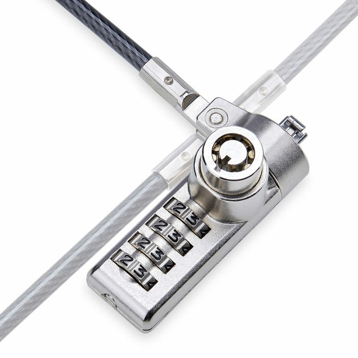 EAN 65030908443 - StarTech.com DUALKA10-LAPTOP-LOCK cable antirrobo Negro, Acero imagen 4