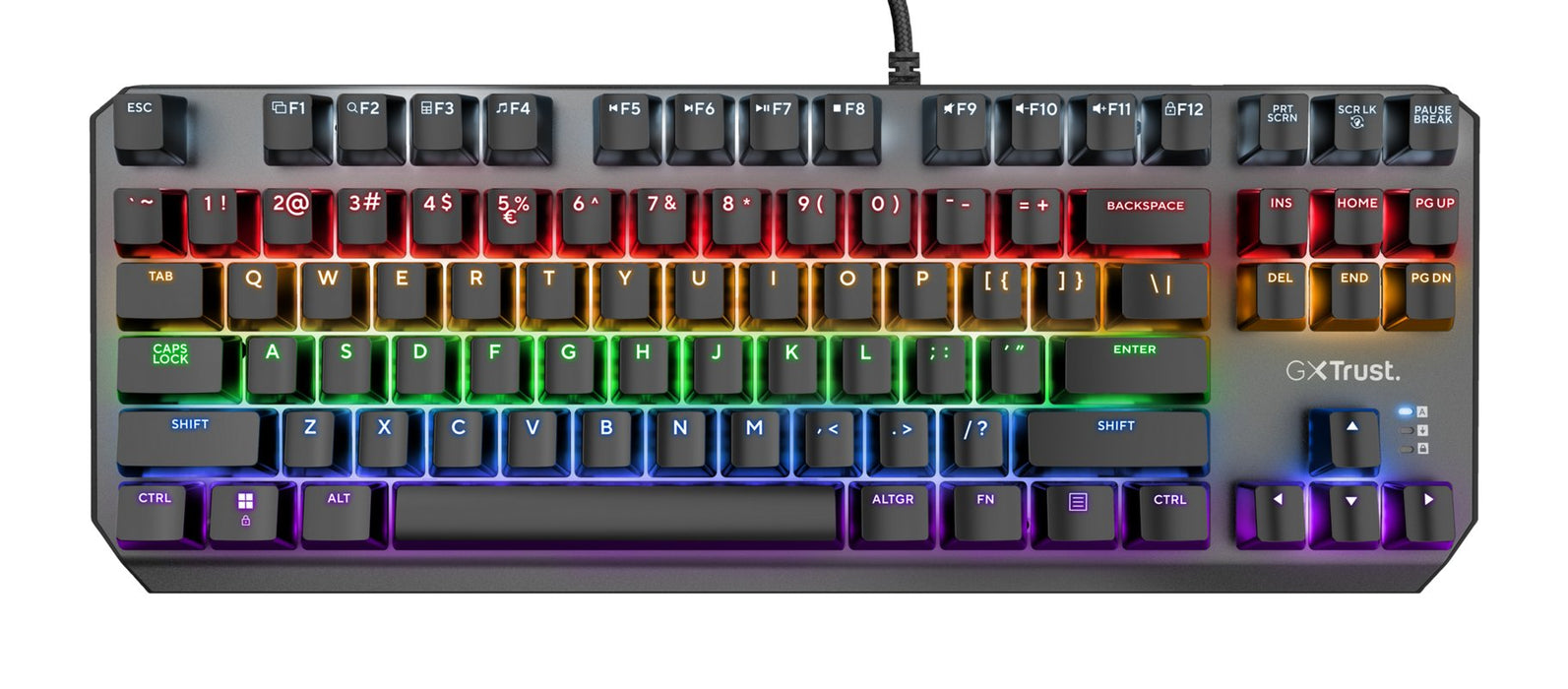 EAN 8713439244090 - Trust GXT 834 Callaz TKL teclado Juego USB AZERTY Francés Negro imagen 3