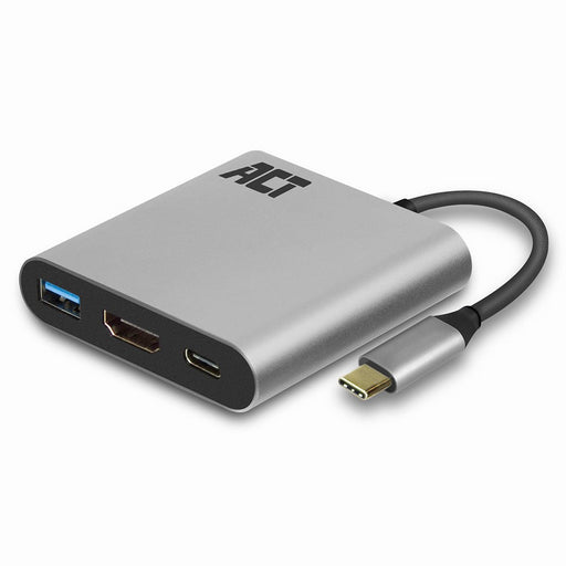 EAN 8716065437492 - ACT AC7022 Adaptador gráfico USB 4096 x 2160 Pixeles Gris imagen 1