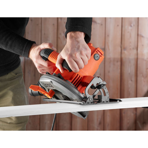 EAN 5035048655078 - Black & Decker CS1550-QS sierra circular portátil 19 cm Negro, Naranja 5500 RPM 1500 W imagen 2