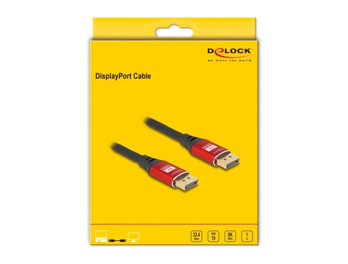 EAN 4043619806041 - DeLOCK 80604 cable DisplayPort Negro, Rojo imagen 3