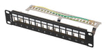 EAN 5901969441789 - Lanberg patch panel blank 12 port 1U 10 ftp for keystone modules black v2 imagen 1