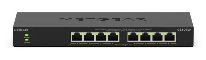 EAN 0606449174731 - NETGEAR GS308LP No administrado Gigabit Ethernet (10/100/1000) Energía sobre Ethernet (PoE) Escritorio Ne imagen 2