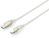 EAN 4015867108055 - Equip 128652 cable USB USB 2.0 5 m USB A USB B Plata, Transparente imagen 1