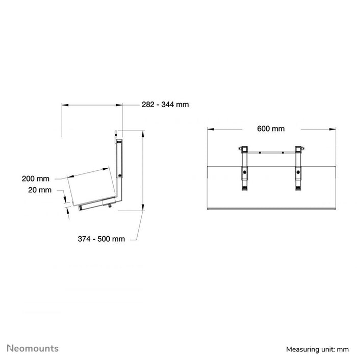EAN 8717371449964 - Neomounts PLASMA-M2250KEYB soporte para ordenador portátil Negro imagen 3