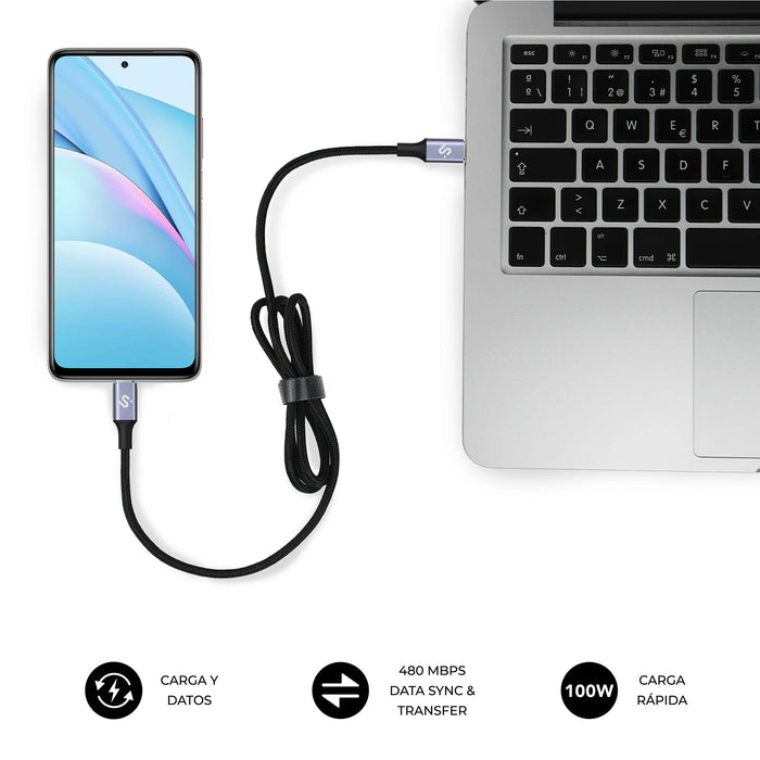 EAN 8436586743581 - SUBBLIM SUBCAB-C10002 cable USB USB 2.0 USB C Negro imagen 5