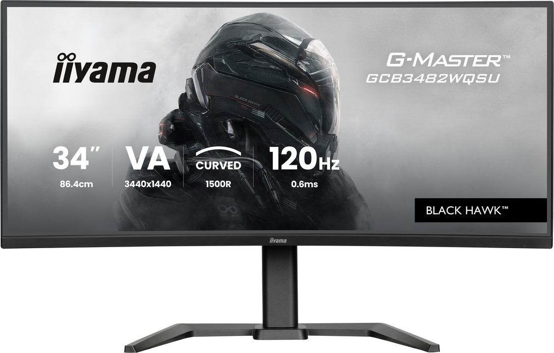 EAN 4948570125159 - iiyama GCB3482WQSU-B1 pantalla para PC 86,4 cm (34") 3440 x 1440 Pixeles UltraWide Quad HD LED Negro imagen 2
