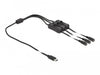 EAN 4043619868018 - DeLOCK 86801 cambiador de género para cable 3 x DC 5.5 x 2.1 mm Negro imagen 2