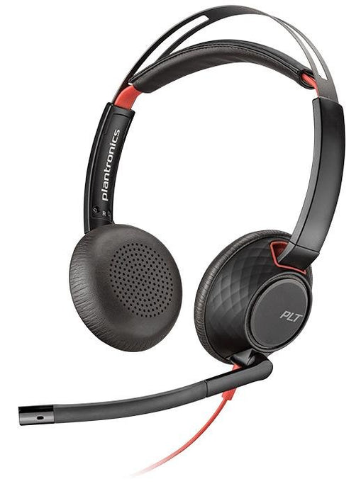 EAN 0017229158672 - Poly Blackwire 5220 Auriculares Alámbrico Diadema Llamadas/Música USB Tipo C Negro, Rojo imagen 1