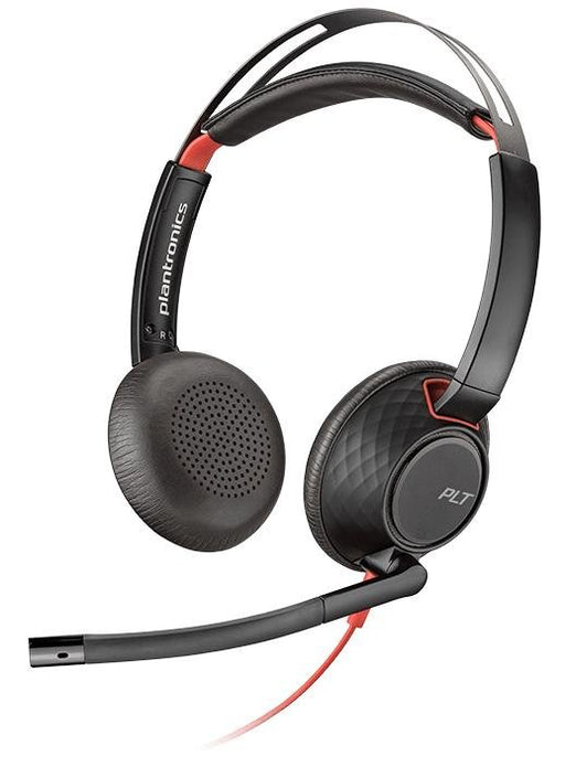 EAN 0017229158672 - Poly Blackwire 5220 Auriculares Alámbrico Diadema Llamadas/Música USB Tipo C Negro, Rojo imagen 1