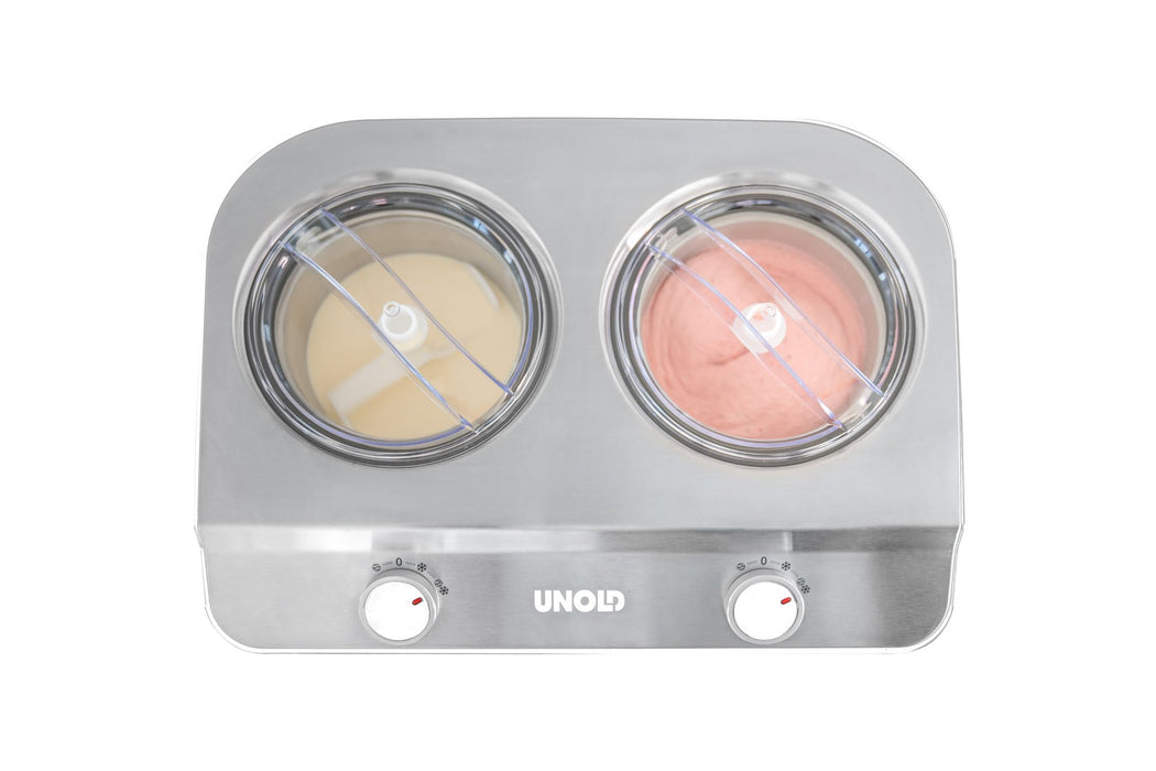 EAN 4011689488306 - Unold Doppio Compresor de helados 2,4 L 250 W Acero satinado, Blanco imagen 8