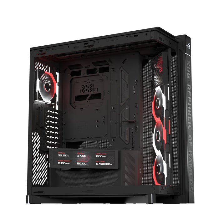 EAN 4711636437189 - ASUS ROG CRONOX GR801 CURVE TG ARGB BLACK Midi Tower Negro imagen 11