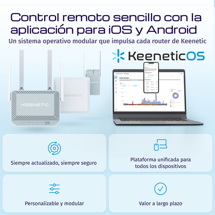 EAN 4897082922155 - Keenetic Explorer 4G (KN-4910) router inalámbrico Ethernet rápido Doble banda (2,4 GHz / 5 GHz) Gris, Bla imagen 9