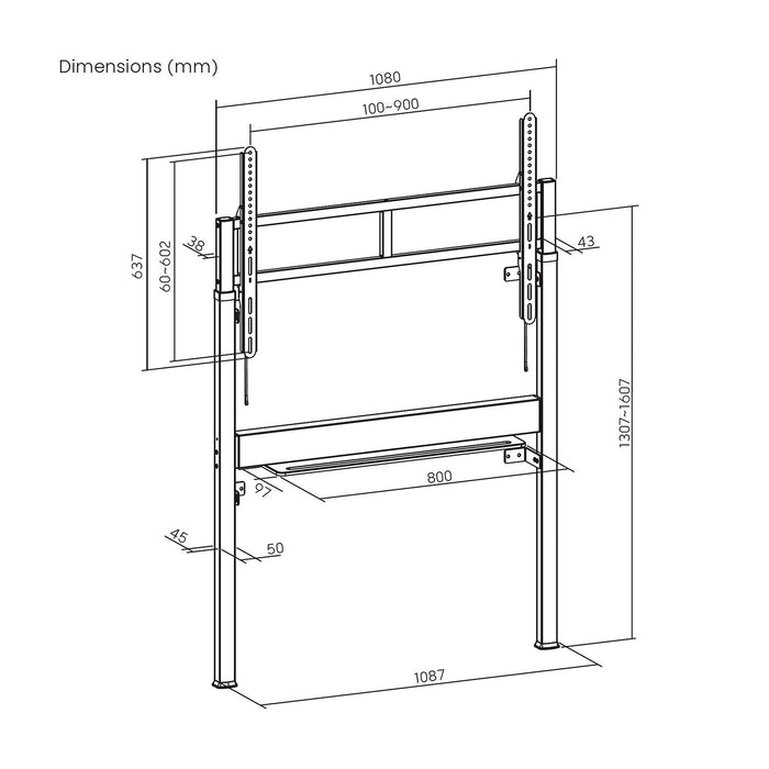 EAN 8435739905364 - AISENS FWF90SE-473 soporte para TV 2,29 m (90") imagen 6