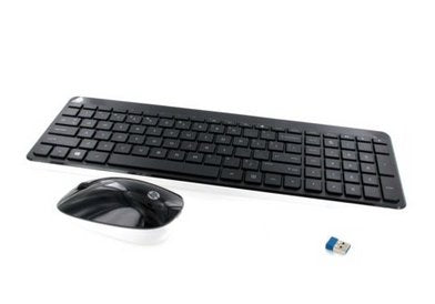 EAN 5711783850663 - HP 802450-051 teclado Ratón incluido Oficina RF inalámbrico AZERTY Francés Negro, Blanco imagen 1