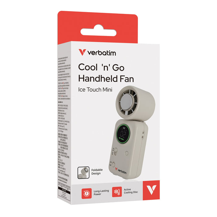 EAN 0023942323464 - Verbatim 32346 ventilador y nebulizador personal de mano Blanco, Plata Ventilador de mano imagen 3