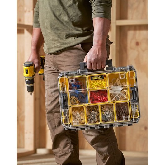 EAN 3253569829675 - Stanley FATMAX FMST82967-9 caja de herramientas Negro, Amarillo Plástico, Acero inoxidable imagen 9