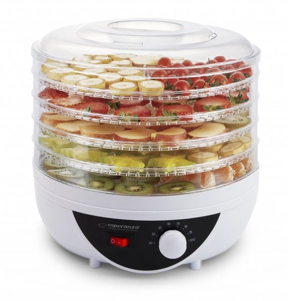 EAN 5901299915486 - Esperanza EKD002 deshidratador de alimentos Negro, Transparente, Blanco 250 W imagen 1