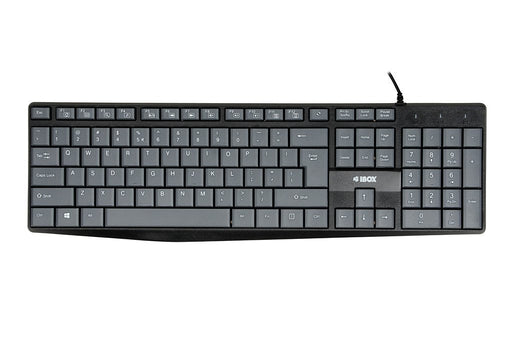 EAN 5903968681272 - iBox IKC2010G teclado Hogar USB QWERTY Inglés Gris, Negro imagen 1