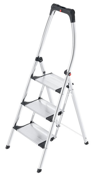 EAN 4007126430342 - Hailo LivingStep Comfort Plus Escalera taburete Aluminio, Negro imagen 1
