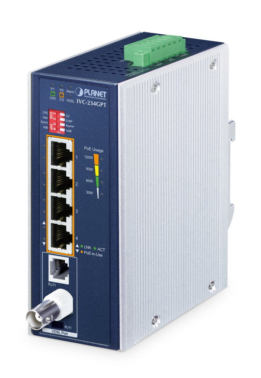 EAN 4711605288781 - PLANET IVC-234GPT ampliador de red Transmisor y receptor de red Aluminio, Azul imagen 1