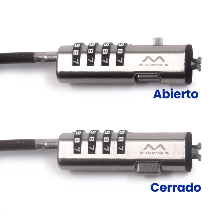 EAN 8052101433784 - Ewent EW1238 cable antirrobo Negro 1,8 m imagen 4