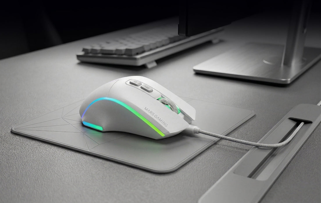 EAN 8435693114260 - Mars Gaming MMWVECTORW ratón Juego mano derecha RF Wireless + Bluetooth + USB Type-A Óptico 12000 DPI imagen 8
