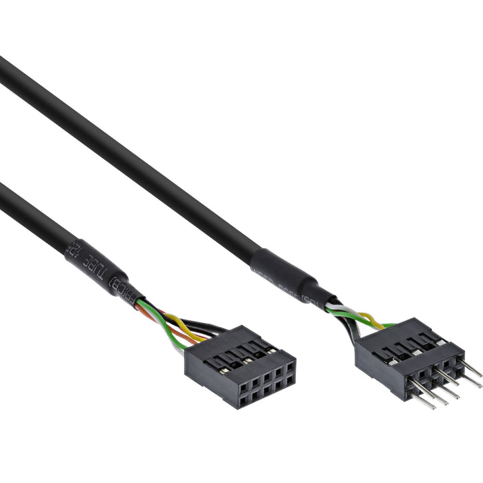 EAN 4043718179466 - InLine 19995D cable de audio 0,4 m 9 pin Negro imagen 1