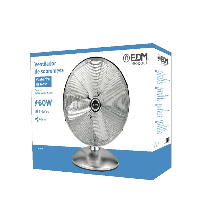EAN 8425998339727 - EDM 33972 ventilador Cromo, Plata imagen 3