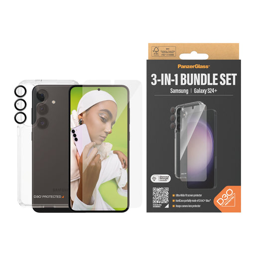 EAN 5711724212116 - PanzerGlass ® 3-in-1 Protection Bundle Samsung Galaxy S24+ | Ultra-Wide Fit w. EasyAligner Protector de p imagen 2