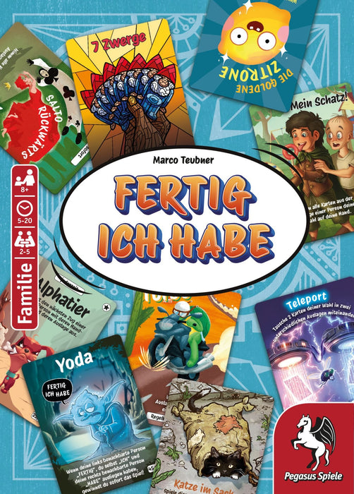 EAN 4250231743757 - Pegasus FERTIG ICH HABE DONE I HAVE 20 min Juego De Cartas Familia imagen 3