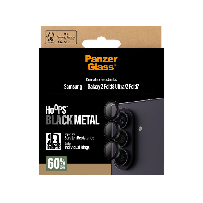 EAN 5715685054532 - PanzerGlass ® Hoops® Camera Lens Protector Black Samsung Galaxy Z Fold8 Ultra | Z Fold7 Protector de pant imagen 3