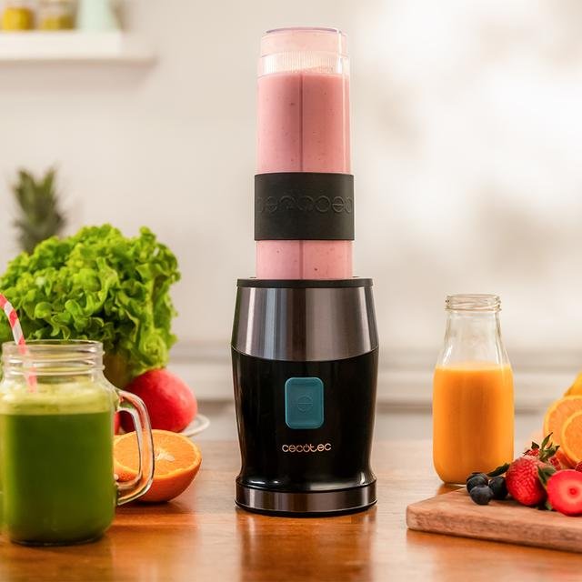 EAN 8435484039161 - Cecotec Power Titanium 900 ProGo 0,57 L Batidora de vaso portátil 900 W Negro, Gris imagen 3