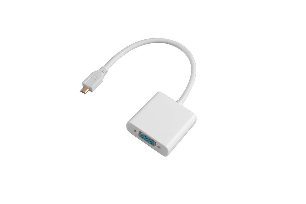 EAN 5711045523298 - Microconnect HDMIDVGA adaptador de cable de vídeo 0,25 m HDMI tipo D (Micro) VGA (D-Sub) Blanco imagen 1