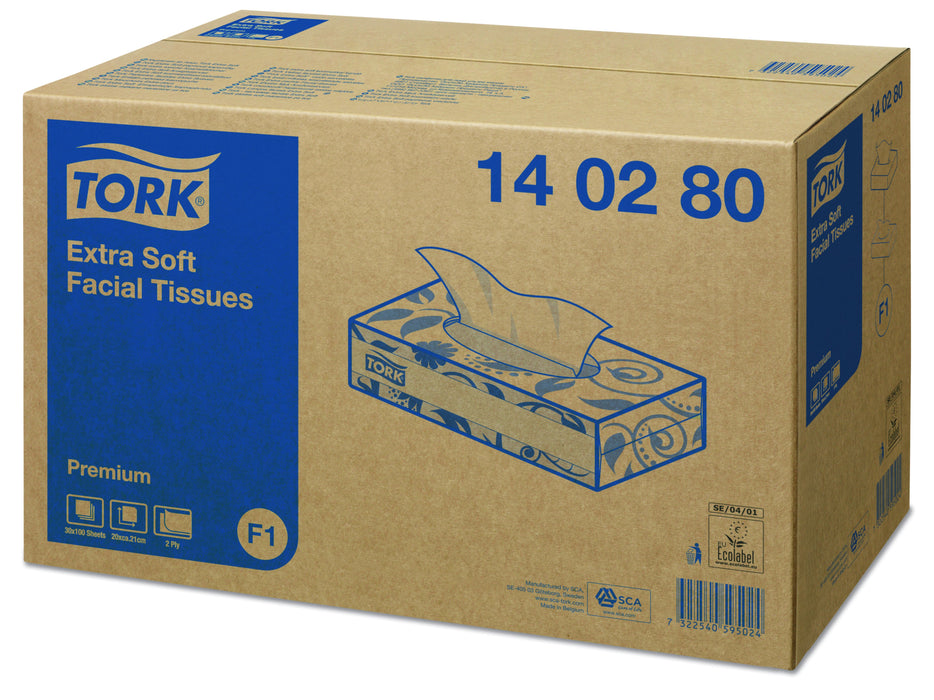 EAN 7322540594805 - Tork 140280 pañuelo facial Blanco imagen 2