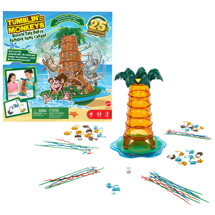 EAN 194735198849 - Mattel Games HTW65 juego de tablero Tumblin' Monkeys Rockin' Tree Party 30 min Juego de mesa Habilidad mot imagen 2