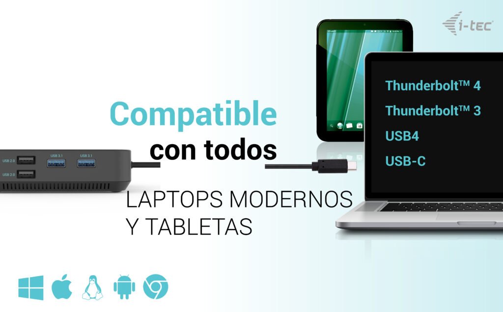 EAN 8595611706134 - i-tec C31TRI4KDPDPRO100 base para portátil y replicador de puertos Alámbrico USB 3.2 Gen 1 (3.1 Gen 1) Ty imagen 7