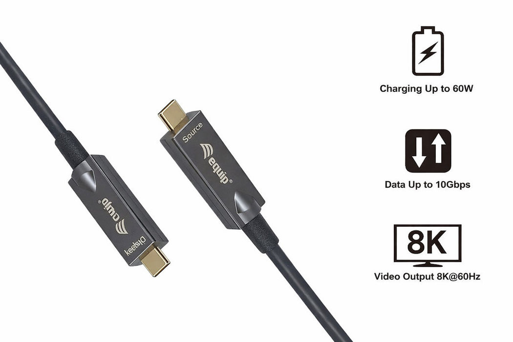EAN 4015867243763 - Equip 119467 cable USB USB 3.2 Gen 2 (3.1 Gen 2) 7,5 m USB C 10 Gbit/s 60 W Negro imagen 4