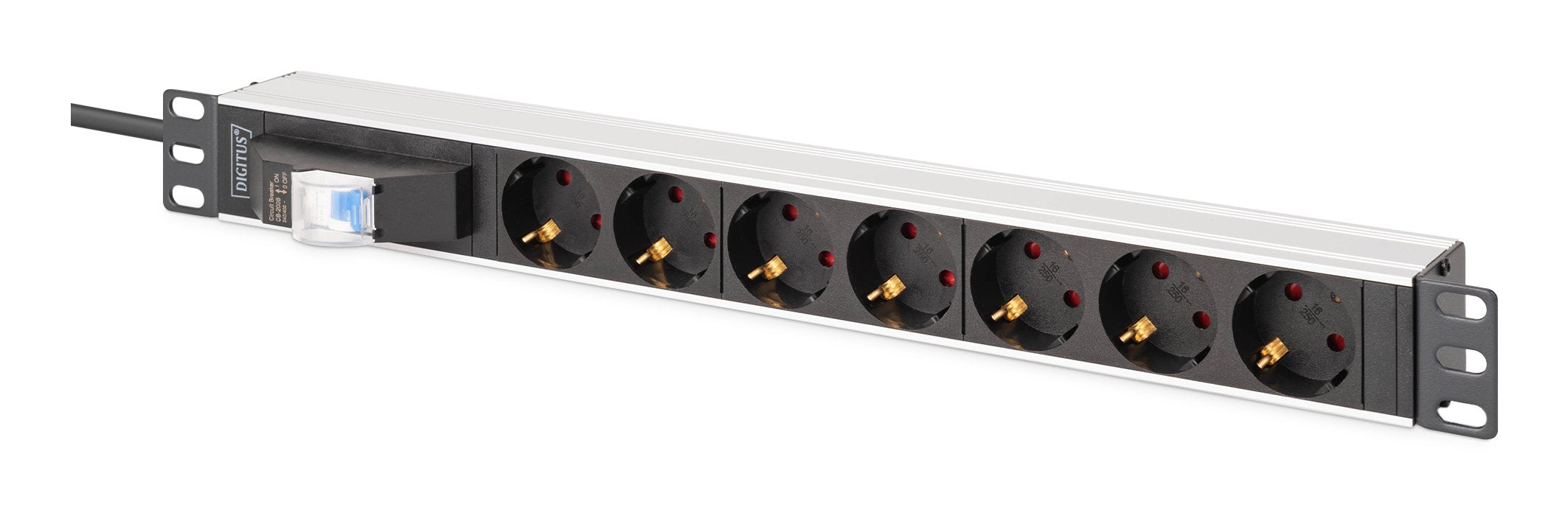 EAN 4016032501664 - Digitus DN-95439 unidad de distribución de energía (PDU) 7 salidas AC 1U Negro, Plata imagen 4