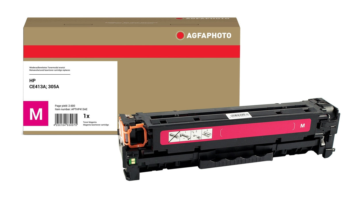 EAN 4250164830975 - AgfaPhoto APTHP413AE cartucho de tóner 1 pieza(s) Compatible Magenta imagen 1