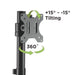 EAN 8059018361179 - Techly ICA-LCD 401 soporte para monitor 81,3 cm (32") Escritorio Negro imagen 10